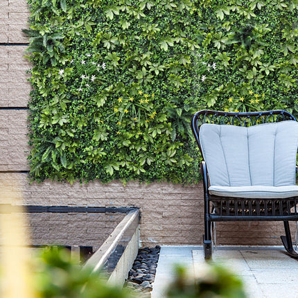 YES4HOMES 1 SQM Artificial Plant Wall Grass Panels Vertical Garden Foliage Tile Fence 1X1M Green 3