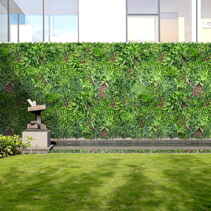 YES4HOMES 1 SQM Artificial Plant Wall Grass Panels Vertical Garden Foliage Tile Fence 1X1M 2