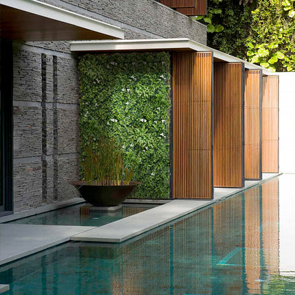 YES4HOMES 1 SQM Artificial Plant Wall Grass Panels Vertical Garden Tile Fence 1X1M Green 2