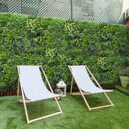 YES4HOMES 1 SQM Artificial Plant Wall Grass Panels Vertical Garden Foliage Tile Fence 1X1M Green 2
