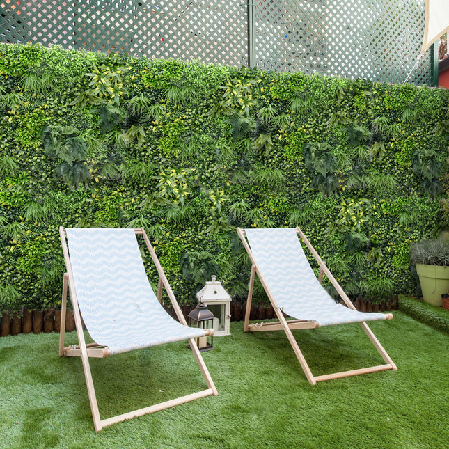YES4HOMES 1 SQM Artificial Plant Wall Grass Panels Vertical Garden Foliage Tile Fence 1X1M Green 2