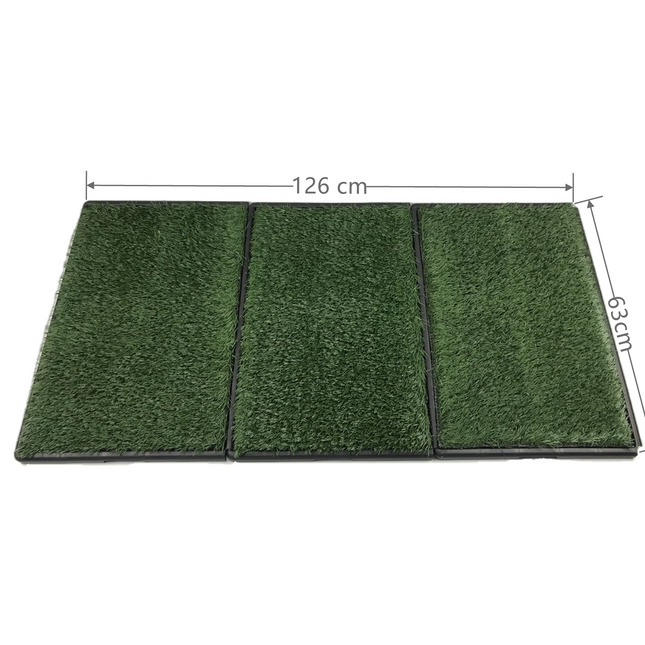 YES4PETS Indoor Dog Puppy Toilet Grass Potty Training Mat Loo Pad 126 x 63 cm