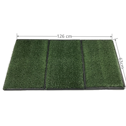 YES4PETS Indoor Dog Puppy Toilet Grass Potty Training Mat Loo Pad 126 x 63 cm 2