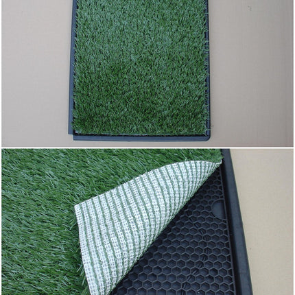 YES4PETS Indoor Dog Puppy Toilet Grass Potty Training Mat Loo Pad 126 x 63 cm 4
