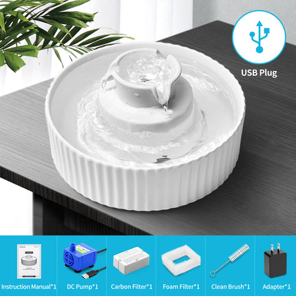 YES4PETS 32 x Pet Dog Cat Fountain Filter Replacement Activated Carbon Exchange Filtration System Automatic Water Dispenser Compatible 4