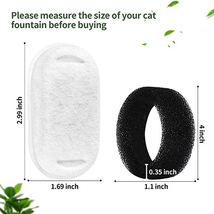YES4PETS 24 x Pet Dog Cat Fountain Filter Replacement Activated Carbon Exchange Filtration System 7