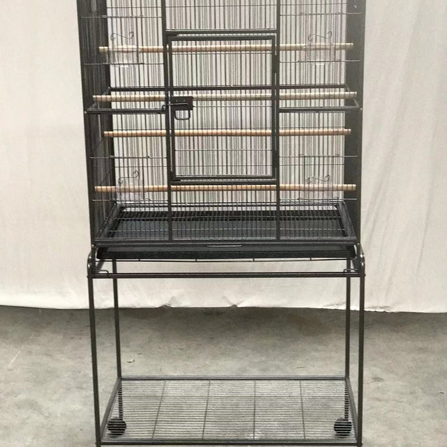 YES4PETS 161 cm Bird Cage Parrot Aviary Pet Stand-alone Budgie Perch Castor Wheels 2