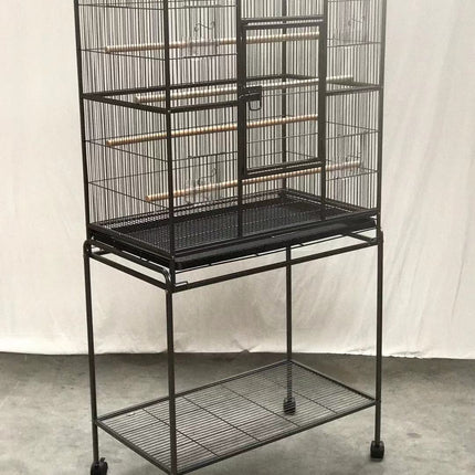 YES4PETS 161 cm Bird Cage Parrot Aviary Pet Stand-alone Budgie Perch Castor Wheels 3