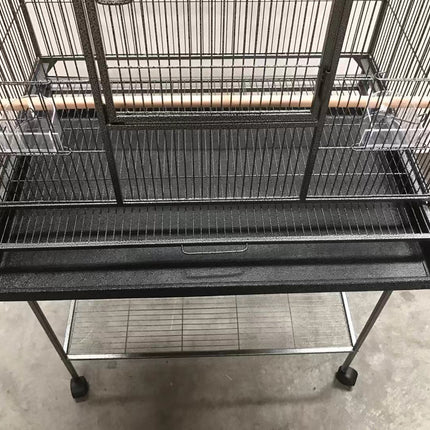 YES4PETS 161 cm Bird Cage Parrot Aviary Pet Stand-alone Budgie Perch Castor Wheels 4
