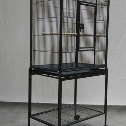 YES4PETS 135cm Bird Cage Parrot Aviary Pet Stand-alone Budgie Perch Castor Wheels