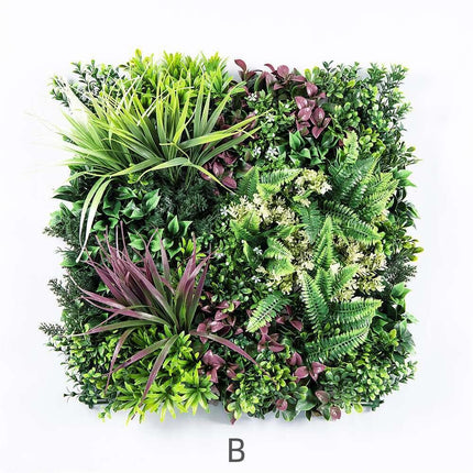 YES4HOMES 3 Artificial Plant Wall Grass Panels Vertical Garden Foliage Tile Fence 50X50 CM 4