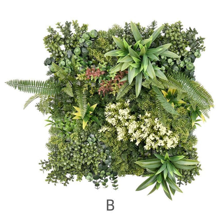 YES4HOMES 3 Artificial Plant Wall Grass Panels Vertical Garden Foliage Tile Fence 50X50 CM 3