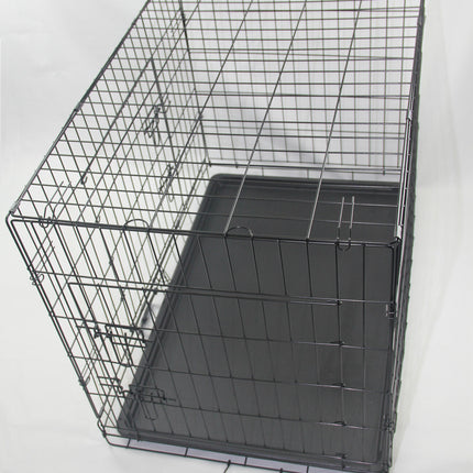 YES4PETS 24' Portable Foldable Dog Cat Rabbit Collapsible Crate Pet Cage with Blue Cover Mat 3