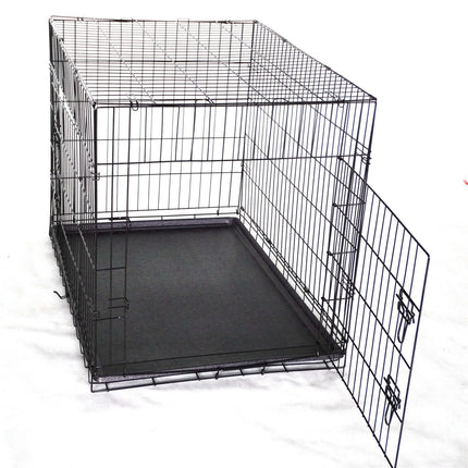 36' Portable Foldable Dog Cat Rabbit Collapsible Crate Pet Cage with Cover Blue 3