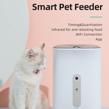 Smart Automatic Pet Dog Cat Rabbit Feeder Smartphone Camera APP for iPhone Android 2