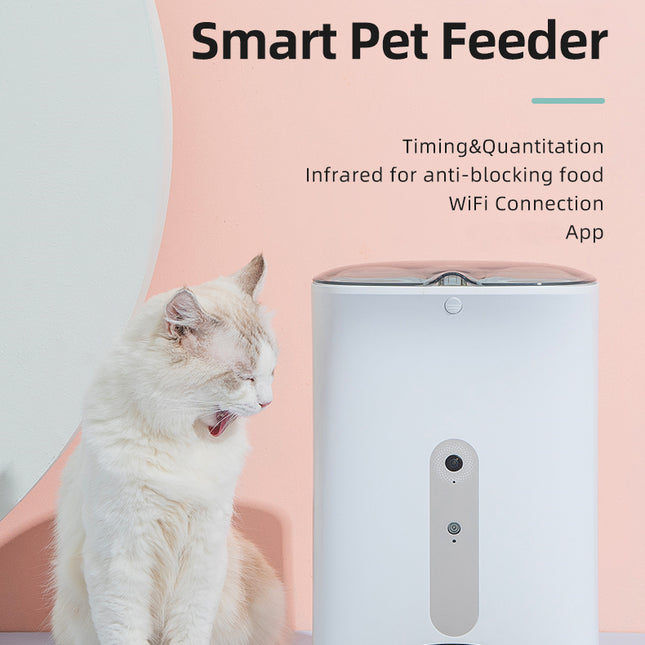 Smart Automatic Pet Dog Cat Rabbit Feeder Smartphone Camera APP for iPhone Android 2