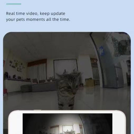 Smart Automatic Pet Dog Cat Rabbit Feeder Smartphone Camera APP for iPhone Android 6