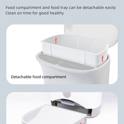 Smart Automatic Pet Dog Cat Rabbit Feeder Smartphone Camera APP for iPhone Android 8
