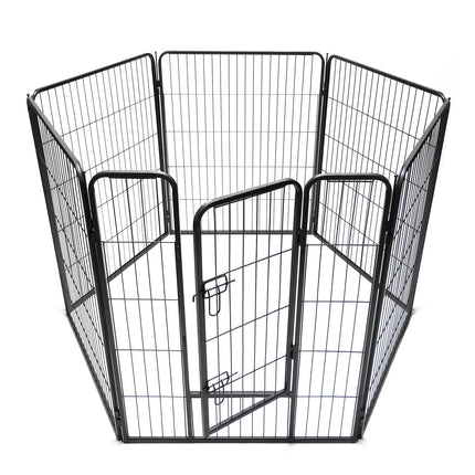 YES4PETS 6 Panels 100 cm Heavy Duty Pet Dog Cat Puppy Rabbit Exercise Playpen Fence Extension With Cover 2