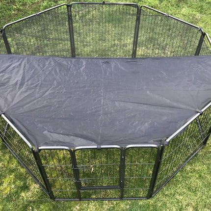 YES4PETS 80 cm Heavy Duty Pet Dog Puppy Cat Rabbit Exercise Playpen Fence With Cover