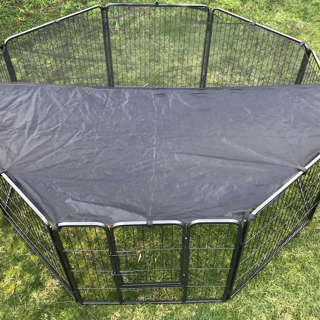 YES4PETS 80 cm Heavy Duty Pet Dog Puppy Cat Rabbit Exercise Playpen Fence With Cover