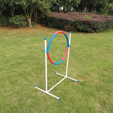 YES4PETS Portable Adjustable Dog Puppy Training Practice Jump Tyre Agility Post 3