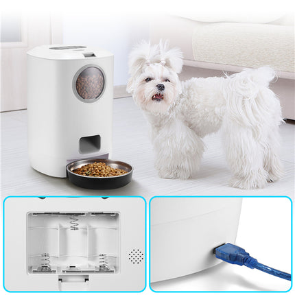 YES4PETS 4.5L Visible Automatic Digital Pet Dog Cat Feeder Food Bowl Dispenser 4