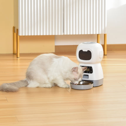 YES4PETS 3.5L Visible Automatic Digital Pet Dog Cat Feeder Food Bowl Dispenser 7