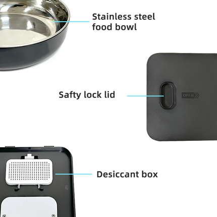 YES4PETS 5.6L Visible Automatic Digital Pet Dog Cat Feeder Food Bowl Dispenser 5