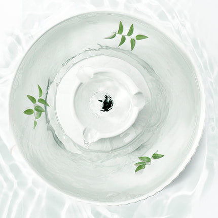 YES4PETS Porcelain Electric Pet Water Fountain Dog Cat Ceramic Water Feeder Bowl Dispenser 2