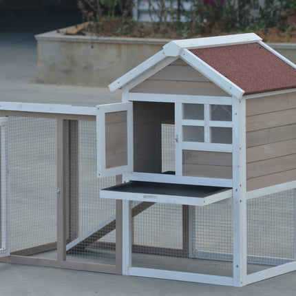YES4PETS Rabbit Hutch Small  Ferret Guinea Pig Cage Hen Chook Cat Kitten House 2