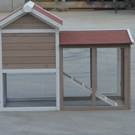 YES4PETS Rabbit Hutch Small  Ferret Guinea Pig Cage Hen Chook Cat Kitten House 3
