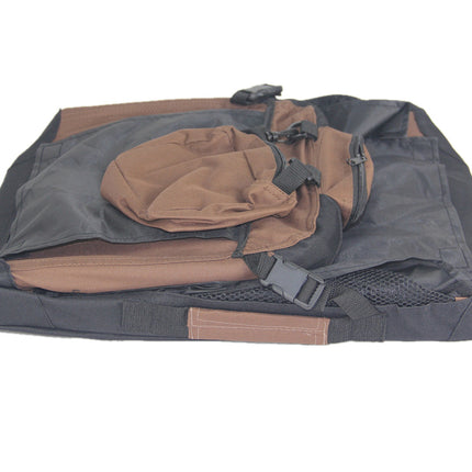 YES4PETS Large Fordable Pet Dog Puppy Soft Crate With Curtain-Brown 5