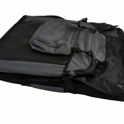 YES4PETS Large Fordable Soft Dog Cat Puppy Crate Bag With Curtain-Grey 4