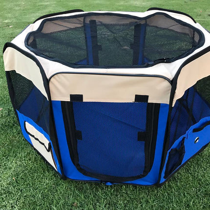 YES4PETS Medium Blue Pet Dog Cat Dogs Puppy Rabbit Tent Soft Playpen 2