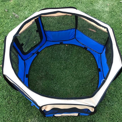 YES4PETS Medium Blue Pet Dog Cat Dogs Puppy Rabbit Tent Soft Playpen 3