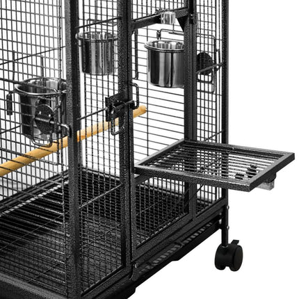 YES4PETS Bird Budgie Cage Parrot Aviary Carrier With Wheel 3