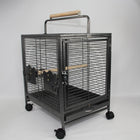 YES4PETS Small Bird Transport Budgie Cage Parrot Aviary Carrier With Wheel