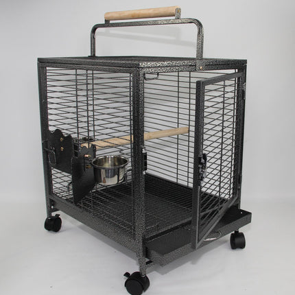 YES4PETS Small Bird Transport Budgie Cage Parrot Aviary Carrier With Wheel 3