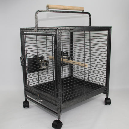 YES4PETS Small Bird Transport Budgie Cage Parrot Aviary Carrier With Wheel 4