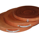 YES4HOMES 3 Natural Hardwood Hygienic Kitchen Cutting Wooden Chopping Board Round