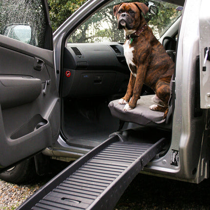 Portable Foldable Pet Dog Puppy Car Van Climb Assist NonSlip Dog Ramp 2