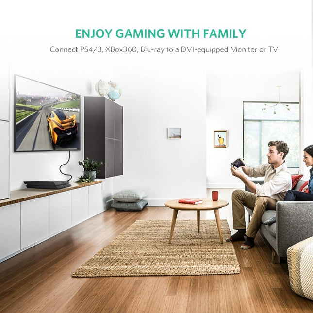 UGREEN 10136 HDMI To DVI 24+1 Cable 3M 2