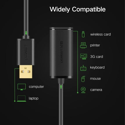 UGREEN 10321 USB 2.0 Active Extension Cable with Chipset 10M 4