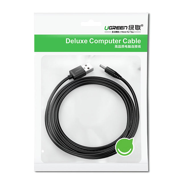 UGREEN USB2.0-A to DC 3.5mm M/F Charging Cable 1m (Black) 10376 2