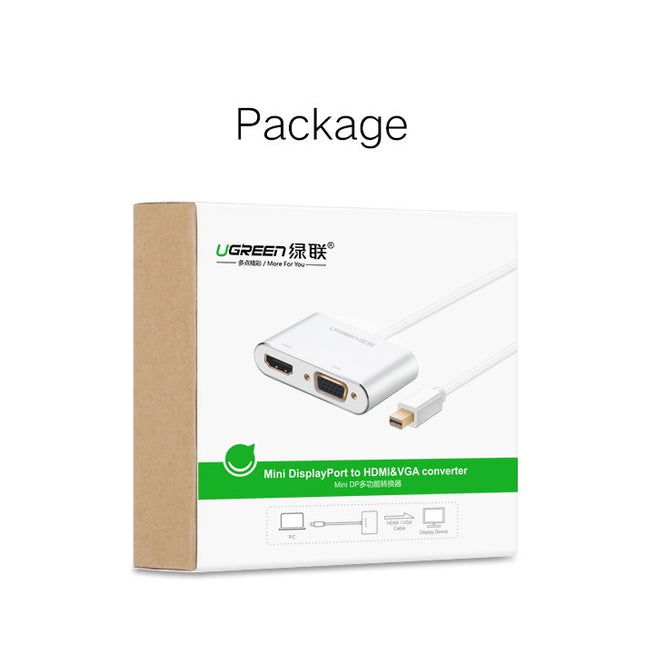 UGREEN Mini DP to HDMI/VGA converter Silver (20421) 2