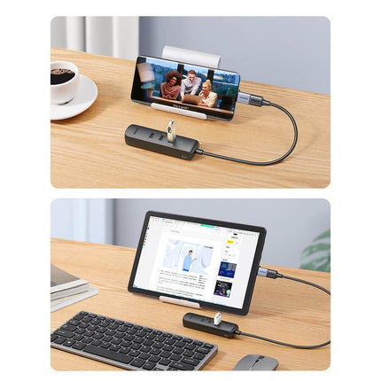 UGREEN 20984 USB 2.0 to 3 x USB2.0 with RJ45 (100Mbps) Ethernet Adapter (Black) 8