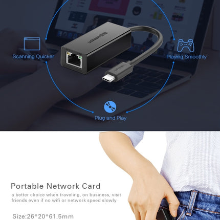 UGREEN 30287 USB-C 10/100Mbps Ethernet Adapter 6