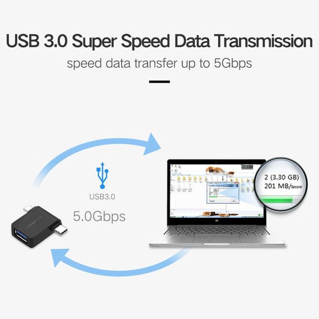 UGREEN Micro USB+ USB-C to USB 3.0 Adapter (30453) 2