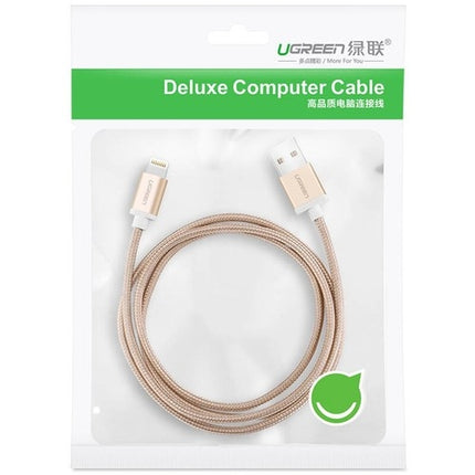 UGREEN 30589 iPhone 8-pin to USB2.0 Sync & Charging Cable 2M Gold 2